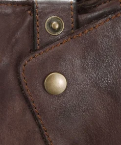 Submarine Umhängetasche fein genarbtes Rindsleder braun