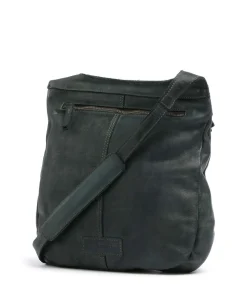 Submarine Umhängetasche fein genarbtes Leder, fein genarbtes Rindsleder dunkelgrün