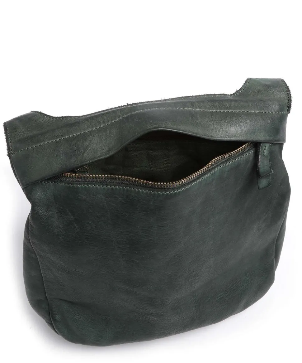 Submarine Umhängetasche fein genarbtes Leder, fein genarbtes Rindsleder dunkelgrün