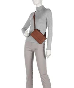 Submarine Umhängetasche fein genarbtes Rindsleder cognac