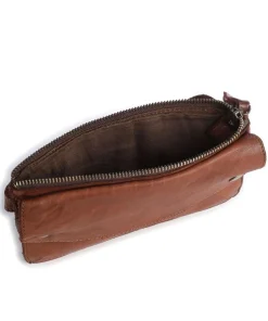 Submarine Umhängetasche fein genarbtes Rindsleder cognac