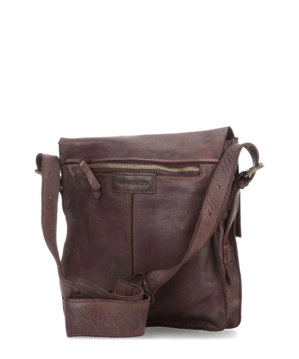 Submarine Umhängetasche fein genarbtes Rindsleder dunkelbraun