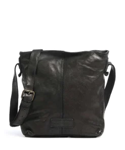 Submarine Umhängetasche fein genarbtes Rindsleder schwarz