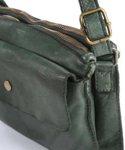 Submarine Umhängetasche Rindsleder dunkelgrün