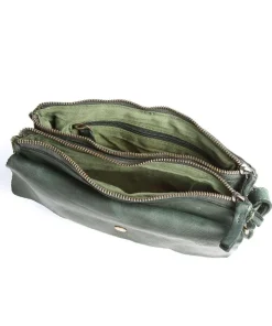 Submarine Umhängetasche Rindsleder dunkelgrün