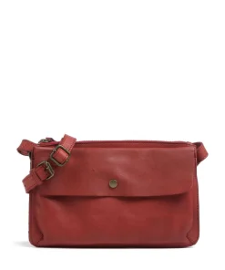 Submarine Umhängetasche weiches Rindsleder rot