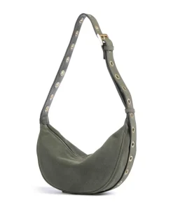 Suede By My Side Small Schultertasche aufgerautes Leder khaki