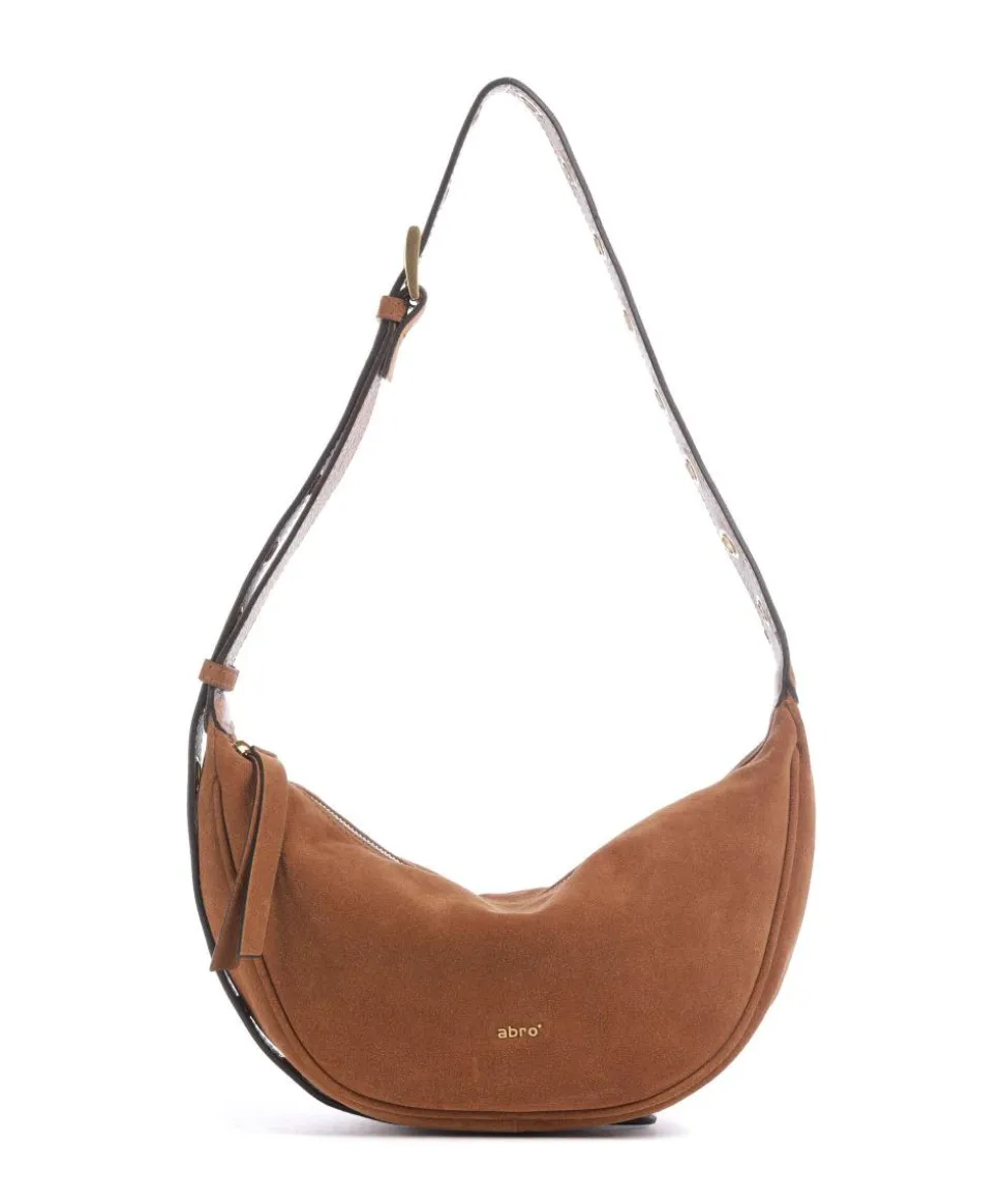 Suede By My Side Small Schultertasche aufgerautes Leder braun