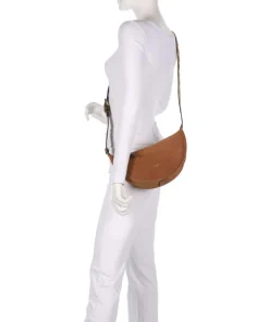 Suede By My Side Small Schultertasche aufgerautes Leder braun