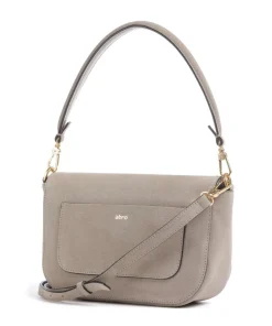 Suede Camilla Schultertasche aufgerautes Leder beige
