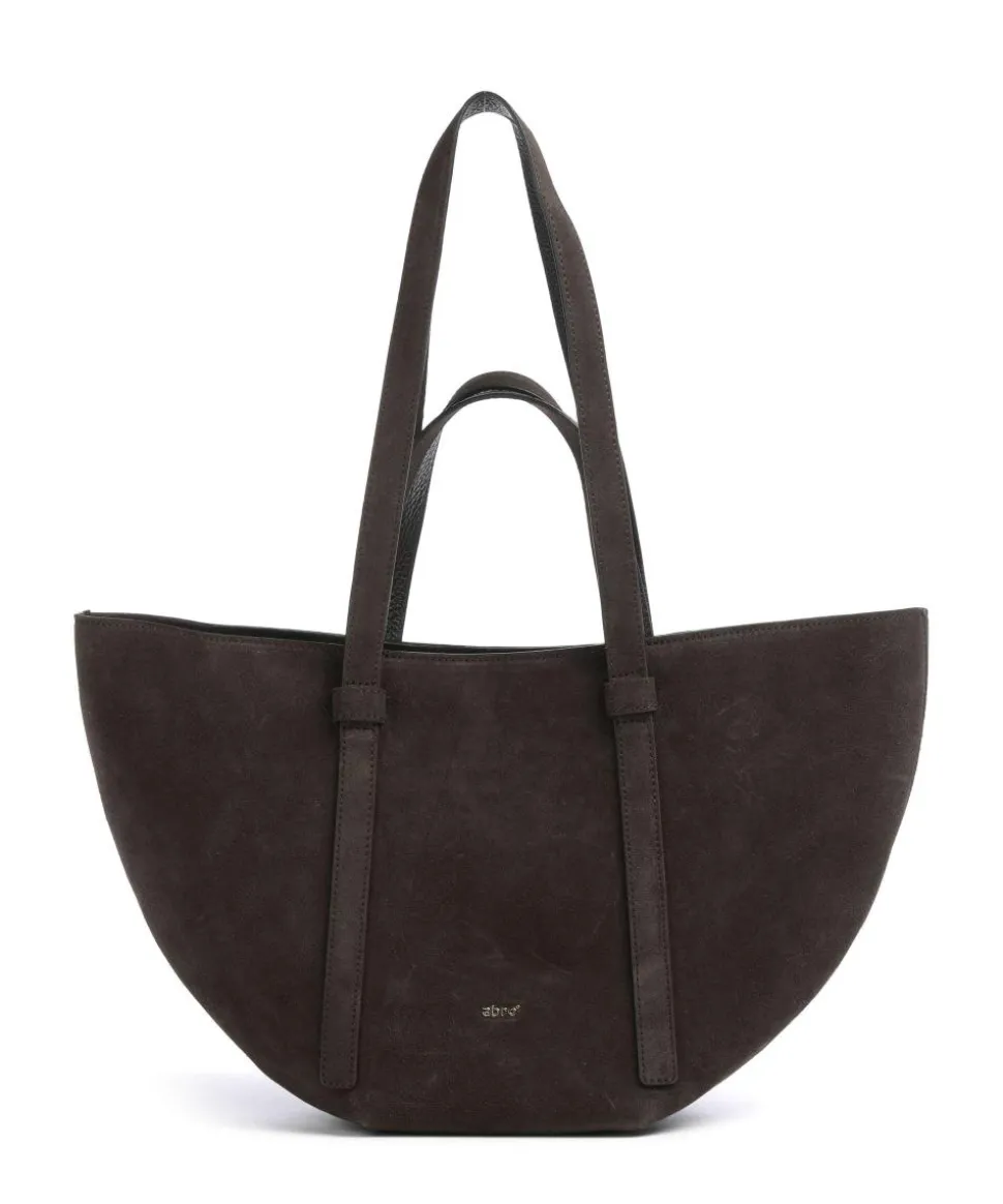 Suede Cosmo Medium Shopper aufgerautes Leder dunkelbraun