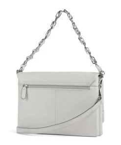 Sugar Pop Schultertasche genarbtes Rindsleder hellgrau