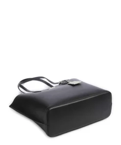 Suite Shopper genarbtes Rindsleder schwarz