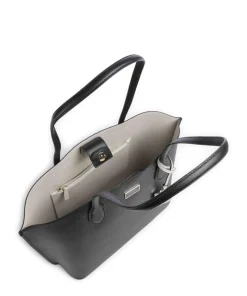 Suite Shopper genarbtes Rindsleder schwarz