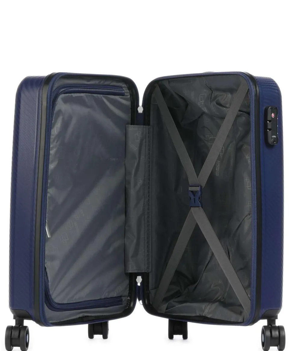 Summer Hit 4-Rollen Trolley navy 55 cm