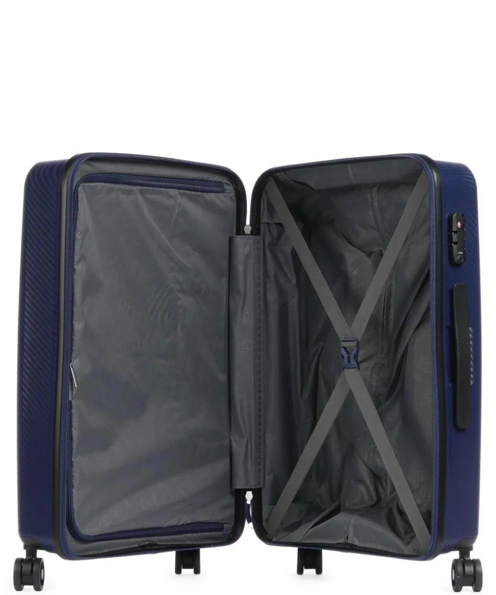 Summer Hit 4-Rollen Trolley navy 66 cm