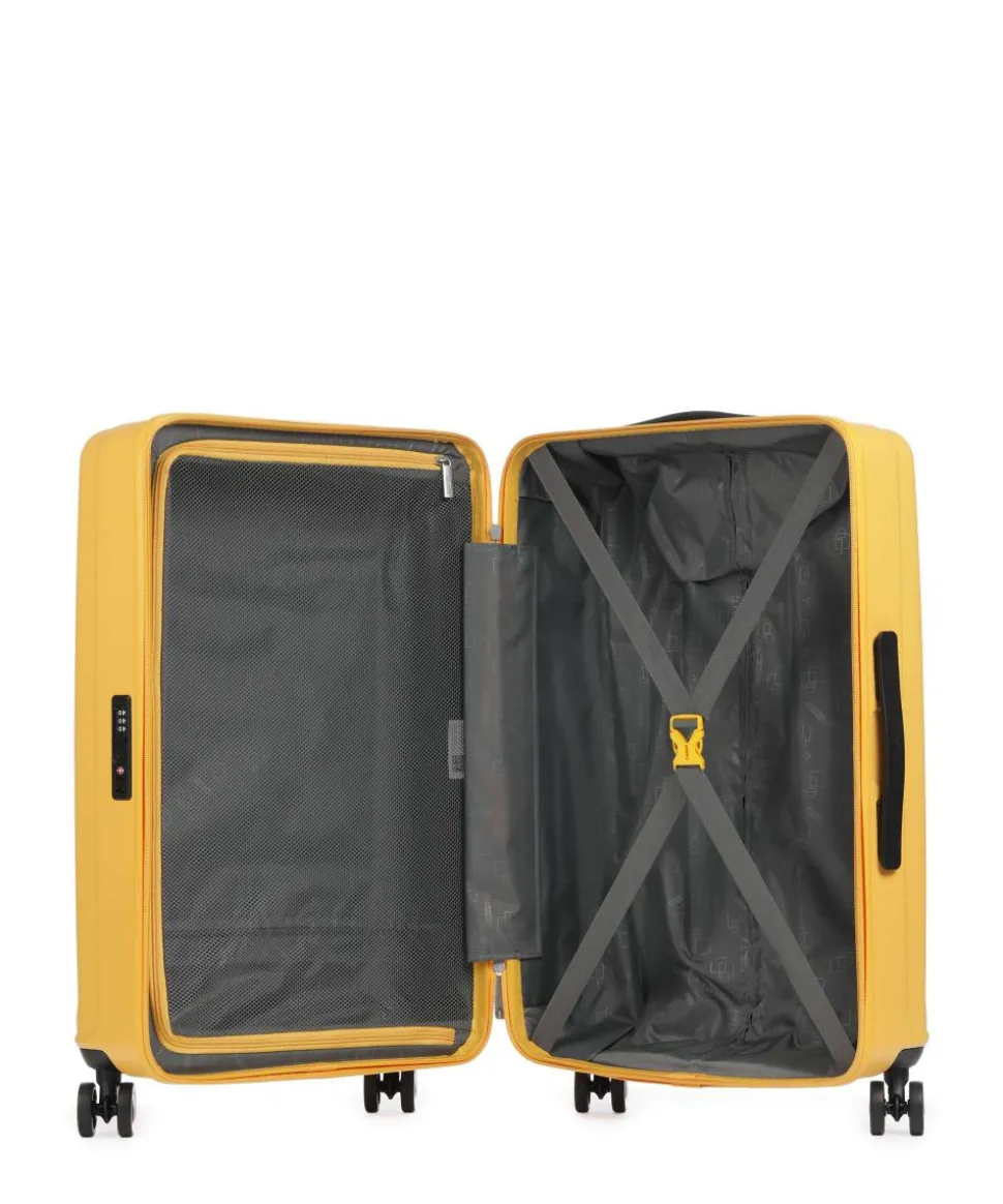 Sunset Hills 4-Rollen Trolley Set senfgelb 3-tlg.