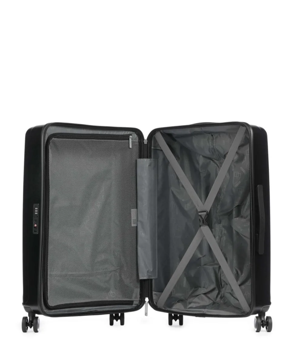 Sunset Hills 4-Rollen Trolley Set schwarz 3-tlg.