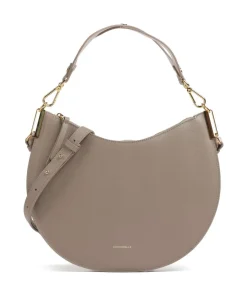 Sunup Beuteltasche genarbtes Leder taupe