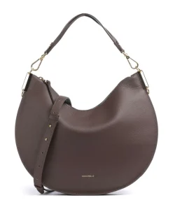 Sunup Beuteltasche genarbtes Rindsleder dunkelbraun