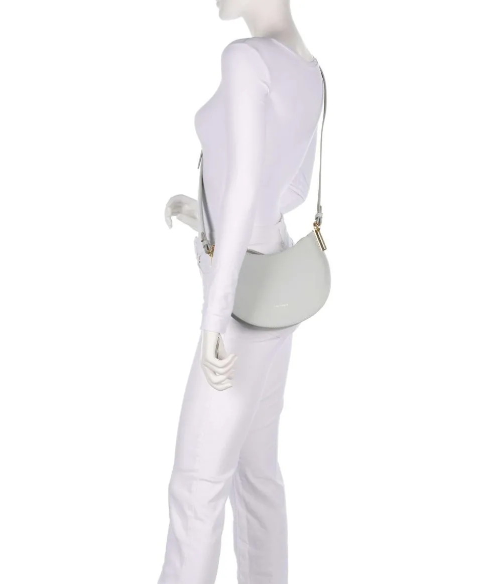 Sunup Schultertasche genarbtes Rindsleder hellblau