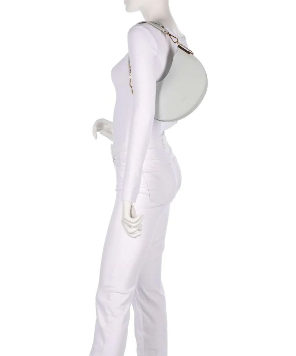 Sunup Schultertasche genarbtes Rindsleder hellblau