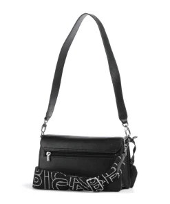 Super Star Schultertasche Saffiano-Rindsleder schwarz