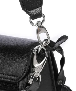 Super Star Schultertasche Saffiano-Rindsleder schwarz