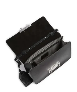 Super Star Schultertasche Saffiano-Rindsleder schwarz