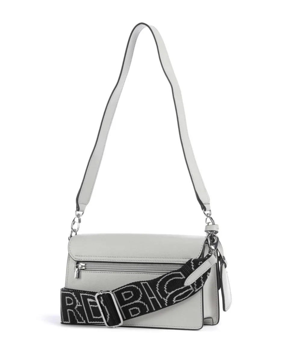 Super Star Schultertasche Saffiano-Rindsleder hellgrau