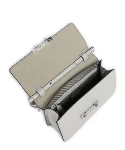 Super Star Schultertasche Saffiano-Rindsleder hellgrau