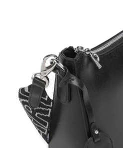 Super Star Umhängetasche Saffiano-Rindsleder schwarz