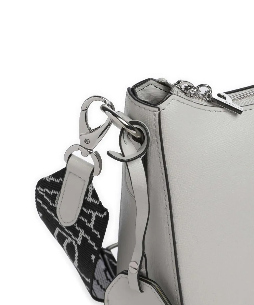 Super Star Umhängetasche Saffiano-Rindsleder hellgrau