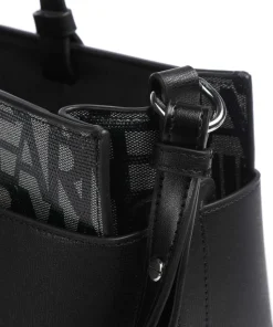 Susie Handtasche Baumwolle beige/schwarz