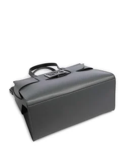 Susie Handtasche Lederimitat dunkelgrau