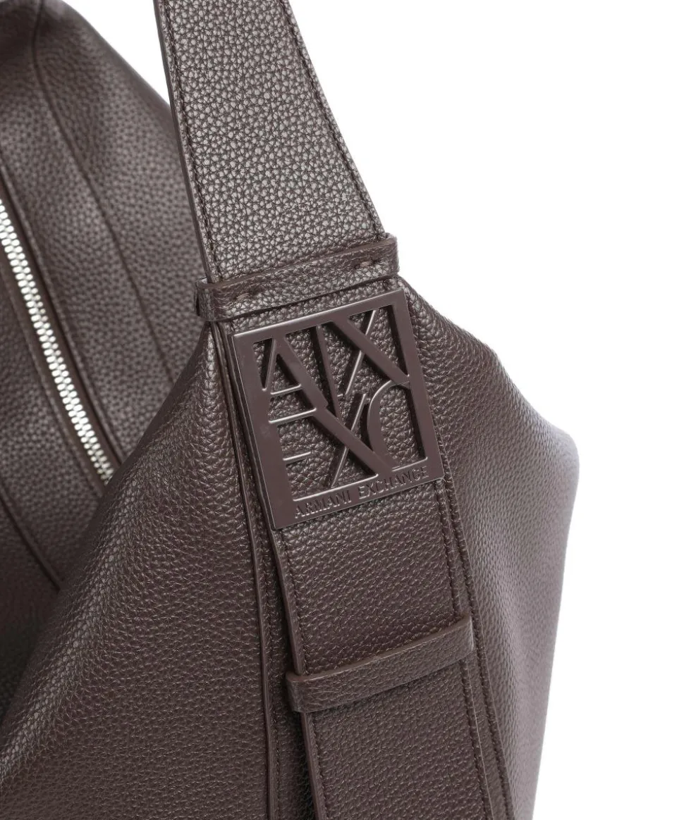 Susie L Beuteltasche Lederimitat dunkelbraun