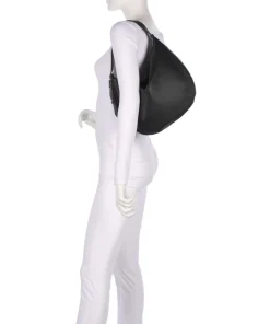 Susie M Beuteltasche Lederimitat schwarz