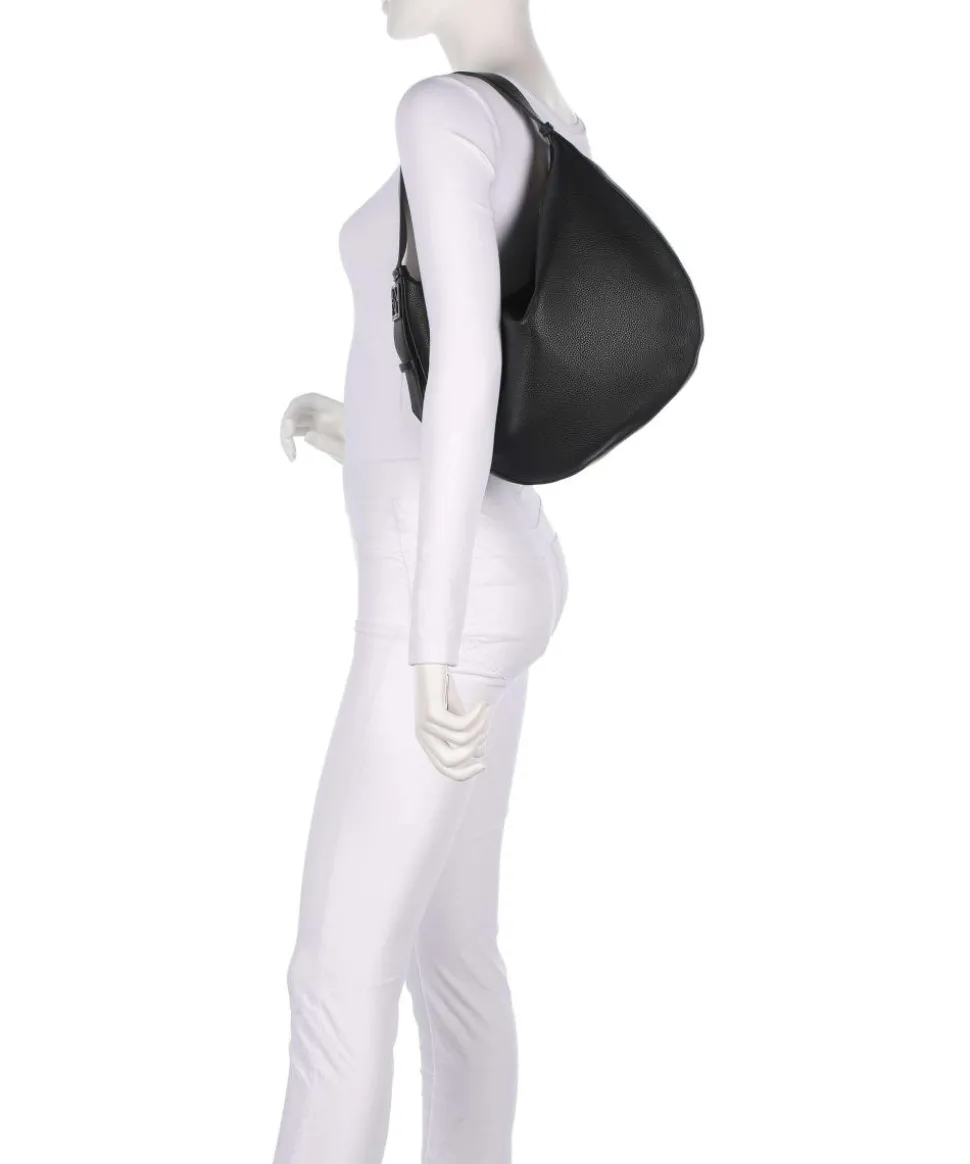 Susie M Beuteltasche Lederimitat schwarz