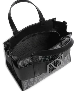 Susie M Handtasche Baumwolle beige/schwarz