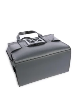 Susie M Handtasche Lederimitat dunkelgrau