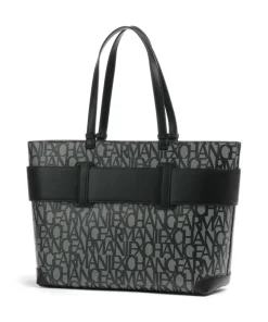 Susie M Shopper Lederimitat beige/schwarz