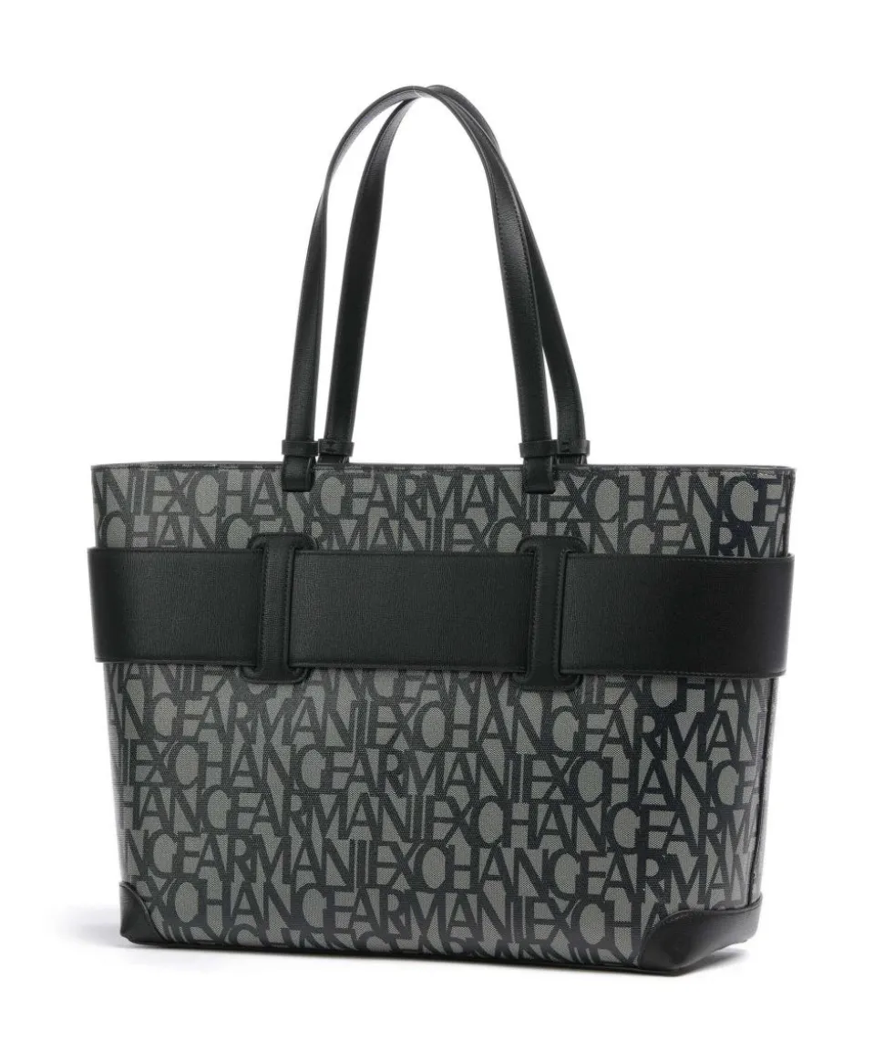 Susie M Shopper Lederimitat beige/schwarz