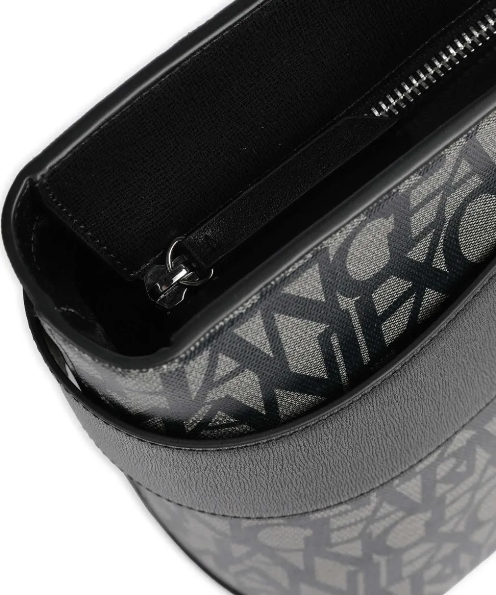 Susie M Shopper Lederimitat beige/schwarz