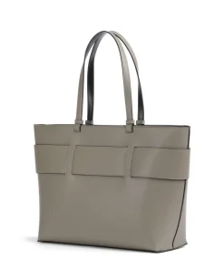 Susie M Shopper Lederimitat taupe