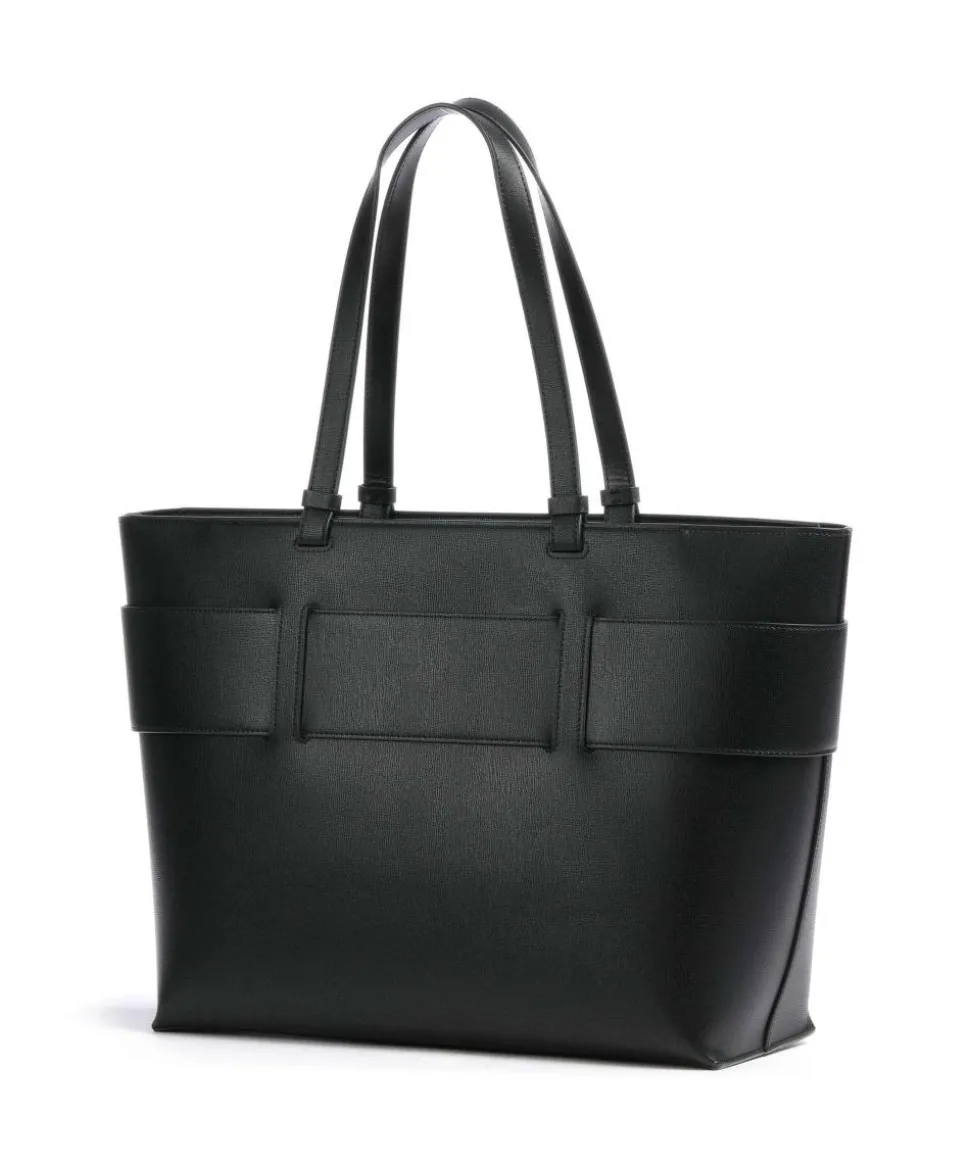 Susie M Shopper Lederimitat schwarz