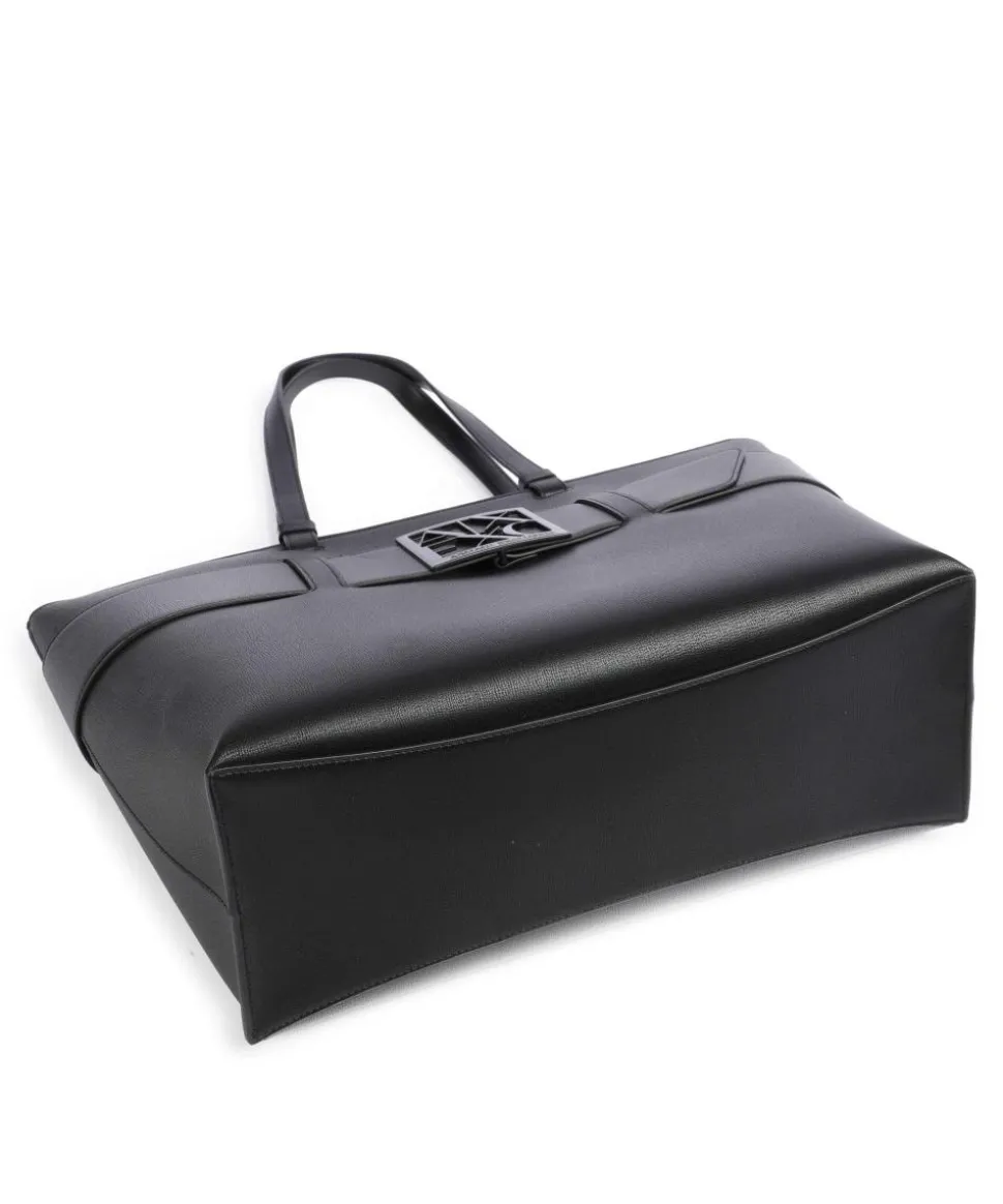 Susie M Shopper Lederimitat schwarz