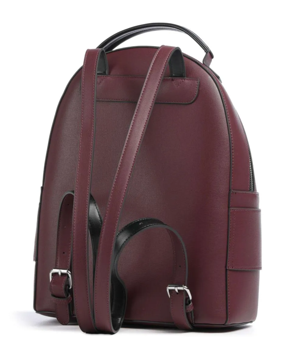 Susie Rucksack Lederimitat wein