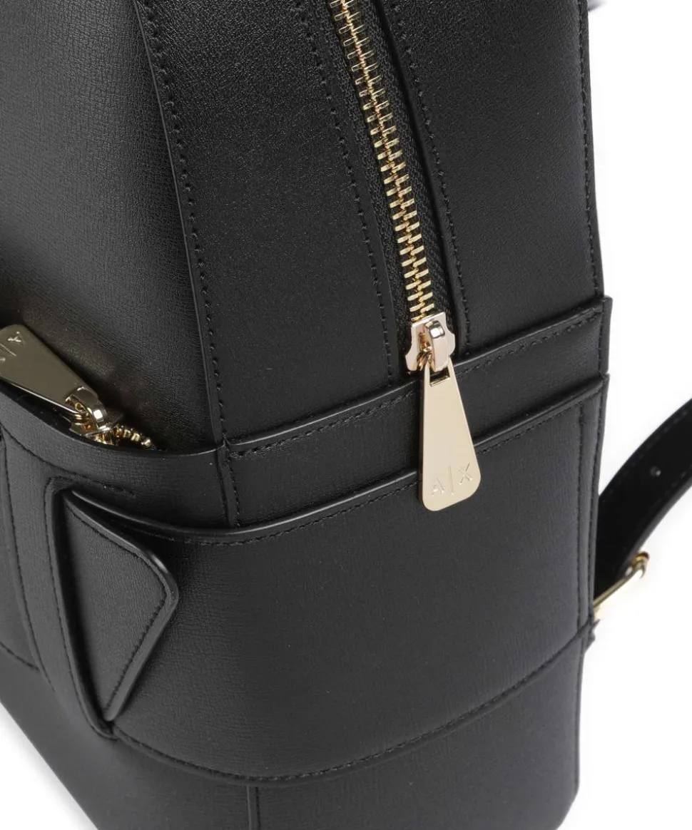 Susie Rucksack Lederimitat schwarz