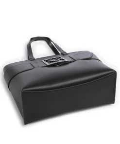 Susie S Shopper Lederimitat schwarz