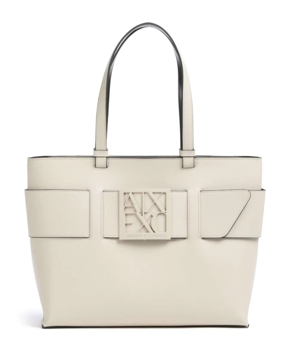 Susie S Shopper Lederimitat elfenbein